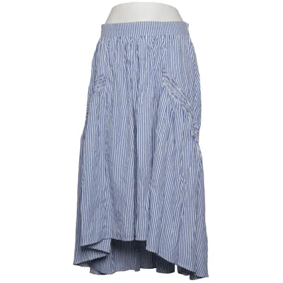 Jupe (Bleu, Blanc) de Reserved Coton, Polyester