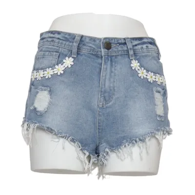 Denim shorts (Blauw) van Boohoo Denim Katoen