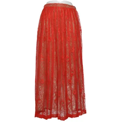Skirt (Red, Beige) from ALYSI Polyester, Viscose