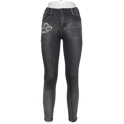 Jeans (Grå) fra Daysie Bomuld, Elastan, Polyester, Viscose