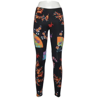 Sports tights (Black, Multicolored) from Versace for H&M Elastane, Polyamide