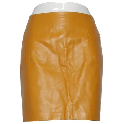 Kjol (Gul) från Lost Ink Polyester, Viskos