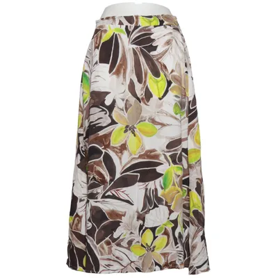 Skirt (White, Multicolored) from Heart Kiss Viscose