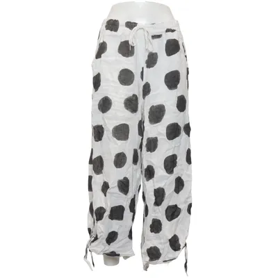 Palazzo pants (White, Black) from Puro Lino
