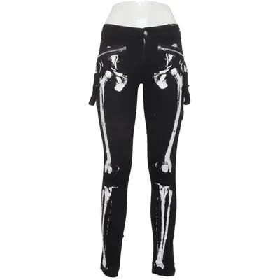 Jean (Noir, Blanc) de Vixxsin Élasthane, Polyester