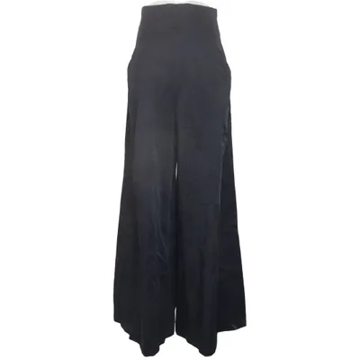 Pantalon patte d'éléphant (Noir) de Mango Comitted Coton, Viscose