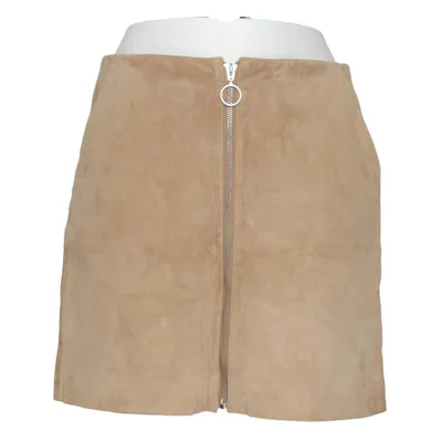 Leather skirt (C-STD/2 SUEDE ZIPPER SKIRT) from Costes Studio Leather, Polyester