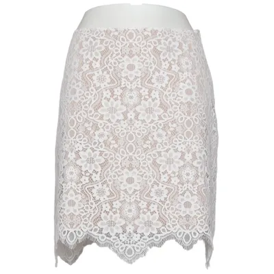 Rock (Weiß, Beige) von For Love & Lemons Baumwolle, Elasthan, Nylon, Polyester