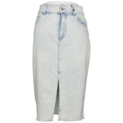 Denim skirt (Blue) from Love Republic Cotton