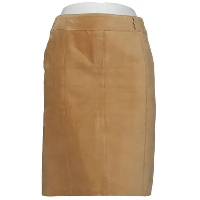 Läderkjol (Beige) från Conbipel