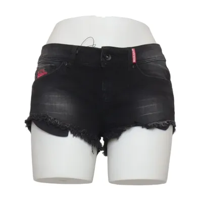 Jeansshorts (Svart) från Superdry Vintage Bomull, Elastan