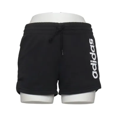 Short de jogging (Noir) de Adidas Coton, Polyester