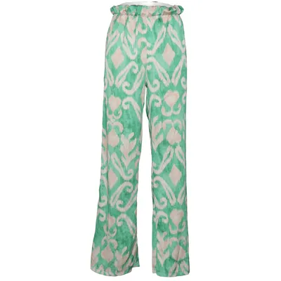 Palazzo pants (Green, Beige, Multicolored) from Annabelle Polyester