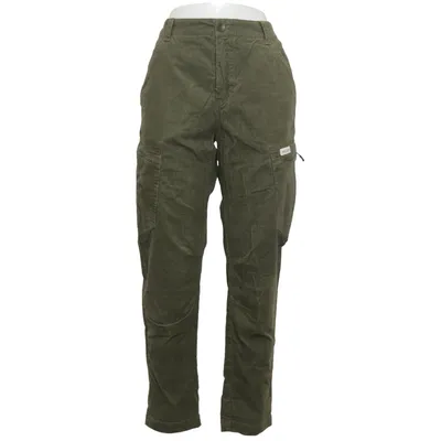 Corduroy broek (Groen) van Maloja Katoen, Elastaan
