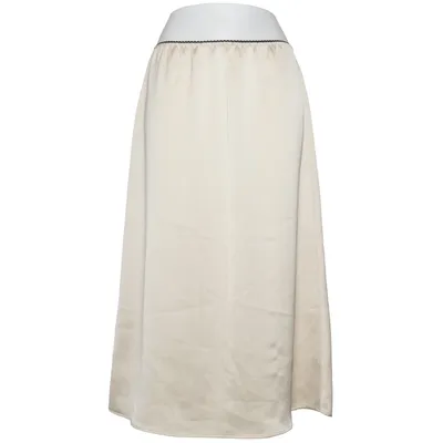 Maxi skirt (Beige) from Toupy Polyester