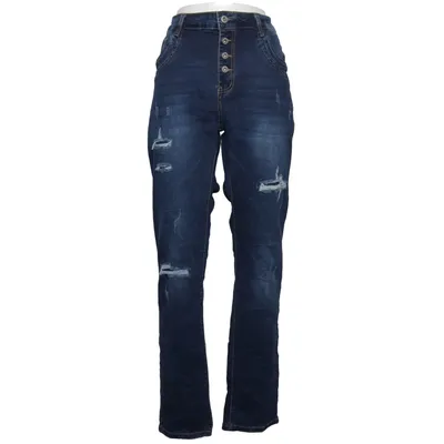 Jeans (Blue) from Karostar Cotton, Elastane, Polyester