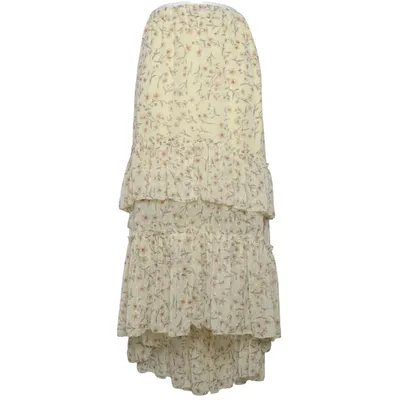 Maxi nederdel (Gul, Flerfarvet) fra H&M Polyester