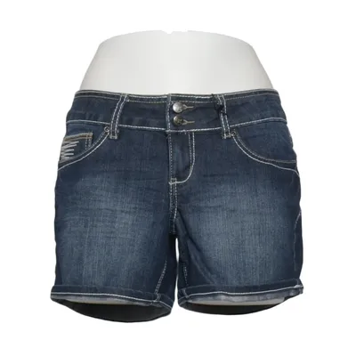 Short en jean (Bleu) de Earl Jean Coton, Élasthane, Polyester