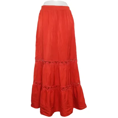 Maxi nederdel (Rød) fra SBetro Elastan, Polyamid, Polyester, Viscose