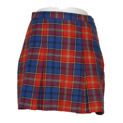 Skirt (Red, Blue, Multicolored) from Camera Acrylic, Polyester, Wool