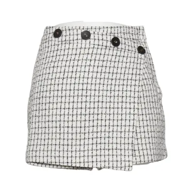 Skort (White, Black) from Lulumary Polyester