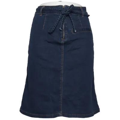 Jeansnederdel (Blå) fra King Louie Bomuld, Elastan