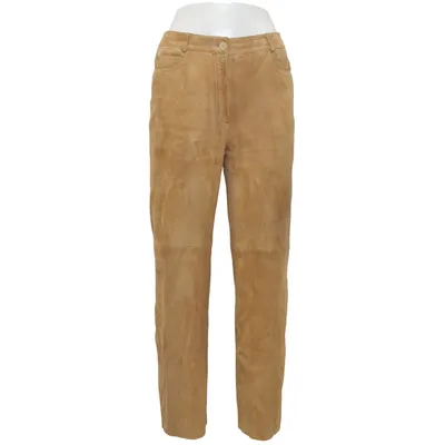 Pantalon (Marron) de Bode Acétate, Cuir