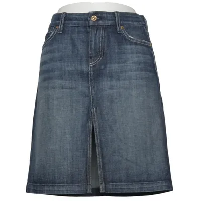 Denim skirt (Blue) from 7 for All Mankind Cotton, Polyurethane