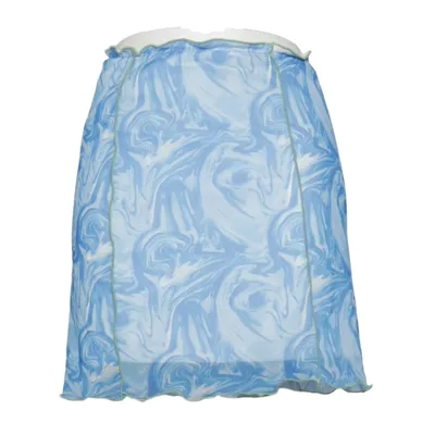 Beach skirt (Blue, White) from Noisy May Elastane, Polyester
