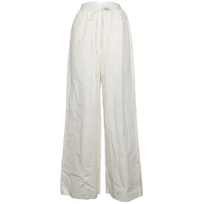 Palazzo pants (White) from Mango Cotton