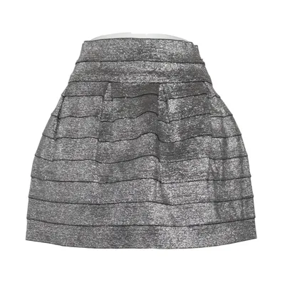 Skirt (Silver) from Choklate Polyester