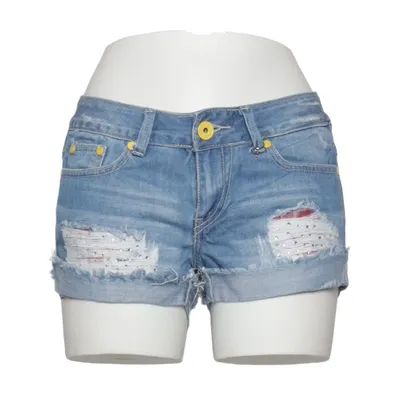 Denim shorts (Blauw) van Redial