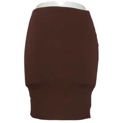 Skirt (Brown) from Naked Wardrobe Elastane, Viscose