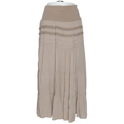 Maxi nederdel (Beige) fra BPC Bonprix Collection Bomuld, Viscose