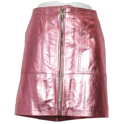 Rok (Roze) van Pinko Acryl, Leer, Polyester