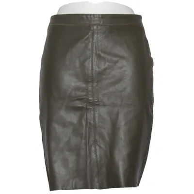 Jupe en cuir (Vert) de Philippe Le Bac Cuir