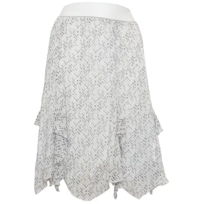 Skirt (White, Gray) from Biaggini Polyester