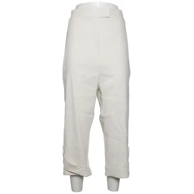 Three-quarter pants (White) from Sarah Pacini Elastane, Linen, Viscose