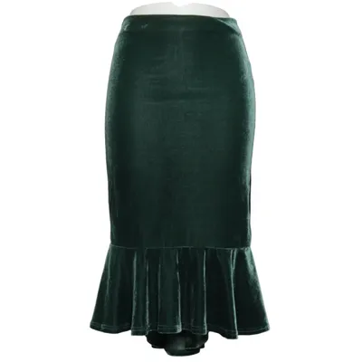 Kjol (Grön) från Killstar Elastan, Polyester