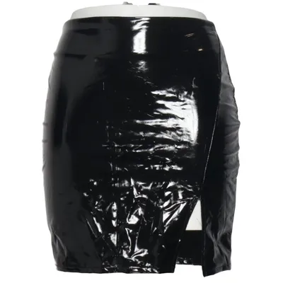 Laknederdel (Sort) fra Fashion Nova Elastan, Polyester