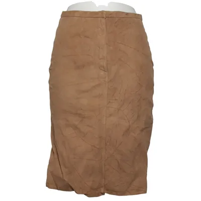 Lederrock (Braun) von SAND Basic Acetat, Leder, Polyamid