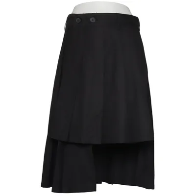 Slå om-nederdel (Sort) fra Hare Kunstlæder, Polyester, Viscose
