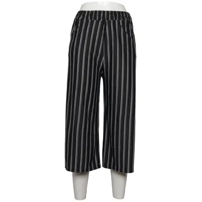 Pantalon patte d'éléphant (Noir, Blanc) de E&D Élasthane, Polyester, Viscose