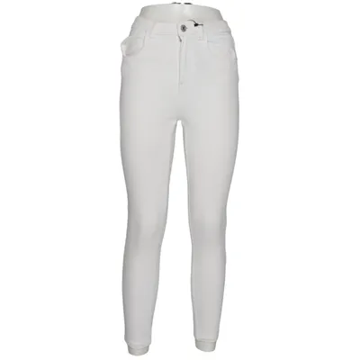 Jeans (White) from Bershka Cotton, Elastane, Polyester