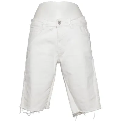 Short en jean (Blanc) de Ashes to Dust Coton, Élasthane