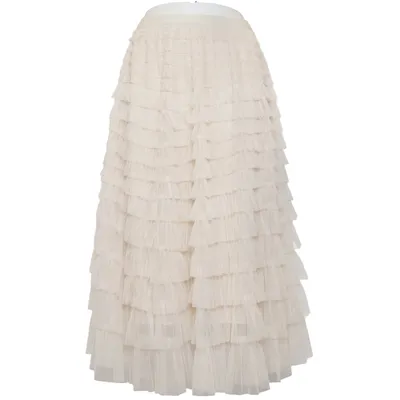 Tüllrock (Beige) von Oui Polyester
