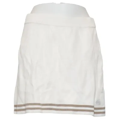 Jupe (Blanc, Marron) de Alo Yoga Coton, Élasthane, Polyester