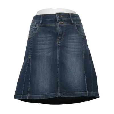 Jeansnederdel (Blå) fra ESPRIT Denim Bomuld, Elastan