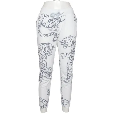 Sweatpants (Hvid, Sort) fra Juvia Bomuld, Polyester