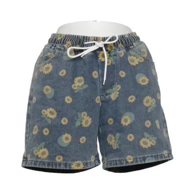 Jeansshorts (Blå, Gul) fra Jeans Bomuld, Polyester, Viscose